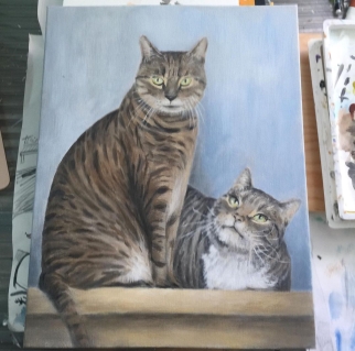 Lucy & Etta on canvas